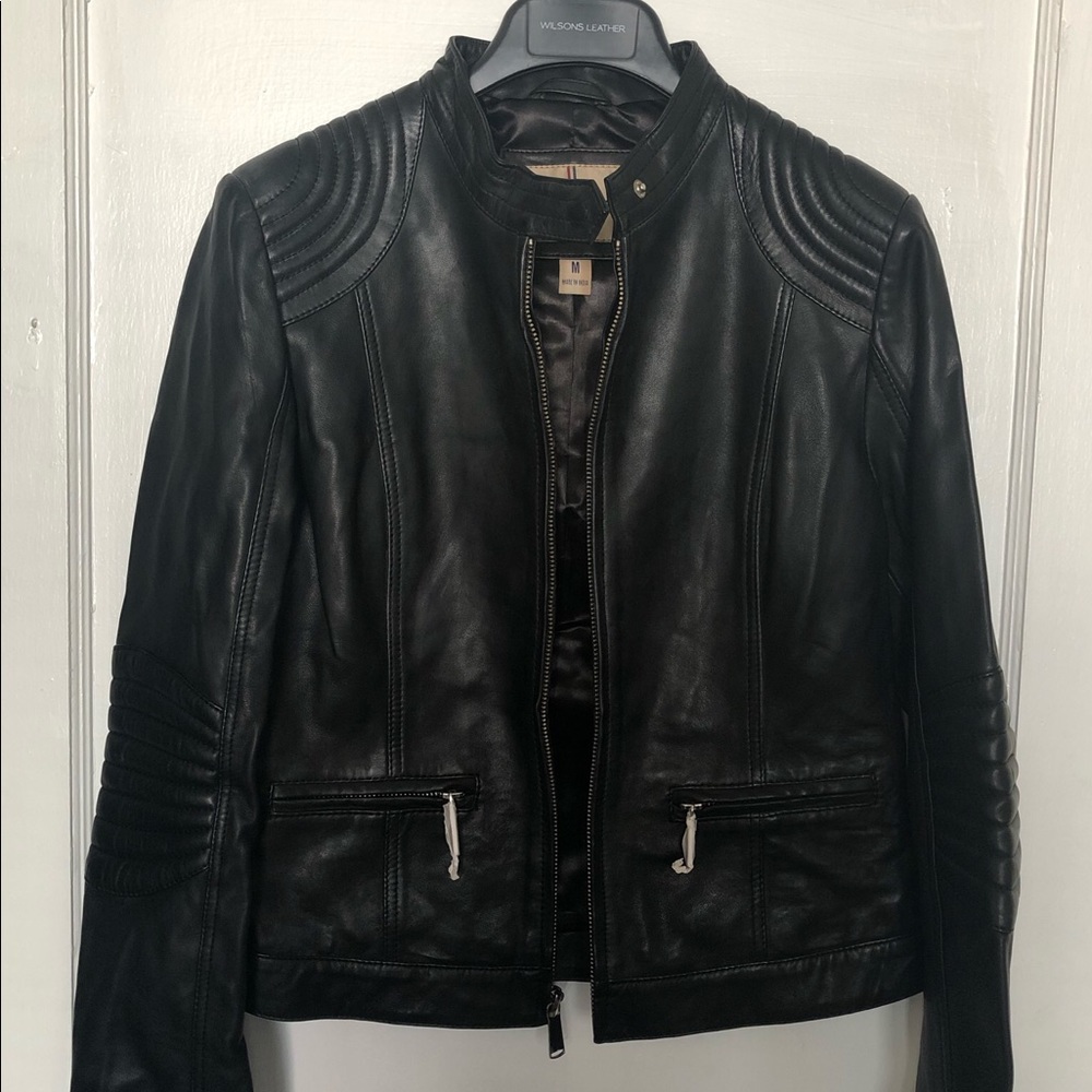 🛑Wilson’s Leather Vintage USA Fitted Jacket- Med
